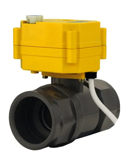 Elektr. Kugelhahnventil 1" 40mm Kunststoff