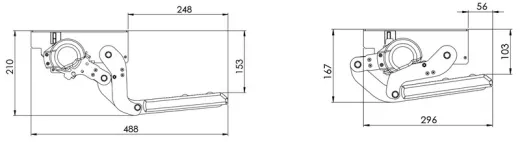 elektrische Trittstufe 12 Volt, 46 cm breit, für Reisemobile