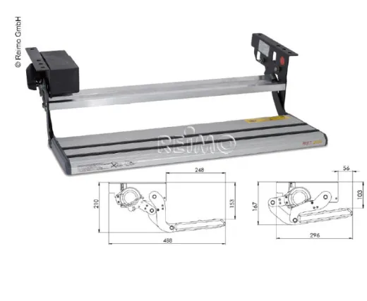 Elektrische Trittstufe 12 Volt, 50 cm breit, für Reisemobile