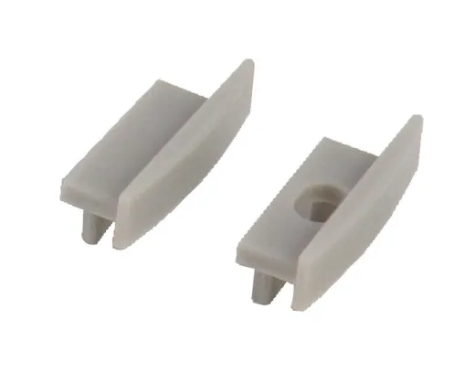 Endkappe für Aluminium LED-Profil - Flach - 2er Set