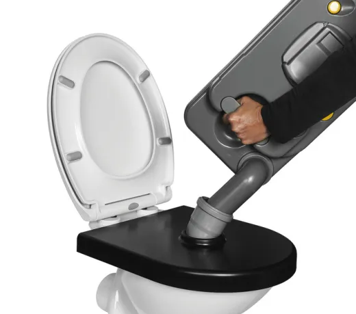 Entsorgungsshilfe für WCs - Schwarz