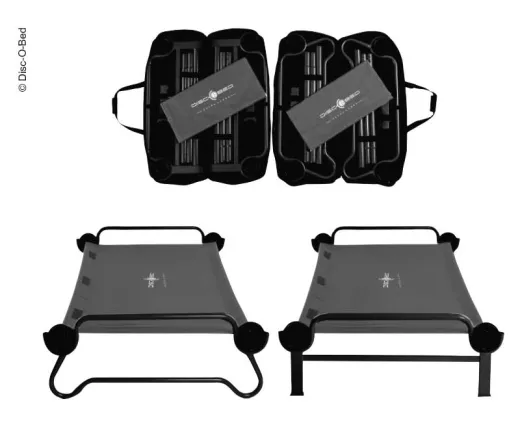 Etagenbett Disc-O-Bed L anthrazit mit Seitentaschen