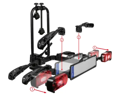 EUFAB Fahrradträger-Erweiterung für 3.Rad