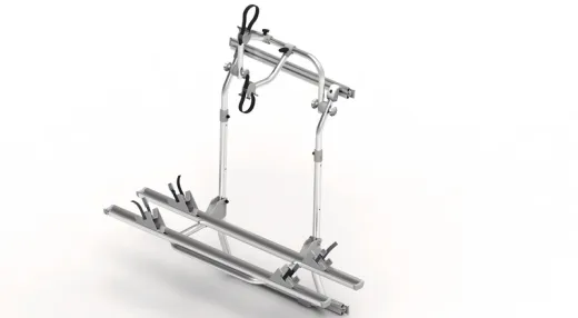 EuroCarry Fahrradträger für Ford Transit für 2 Fahrräder, ab2014, Silber