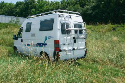 EuroCarry-Heckträger Ducato/Sprinter/Boxer/Jumper 94-06, für 2 Räder