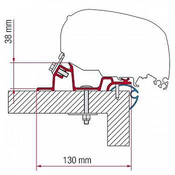 Adapter Fiamma Kit Caravan Standard