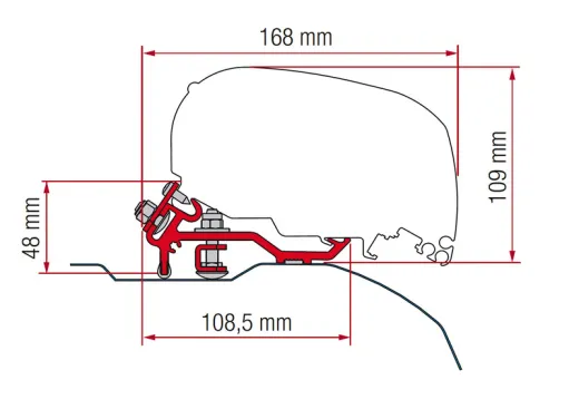 F80s Markisen-Set 370 cm