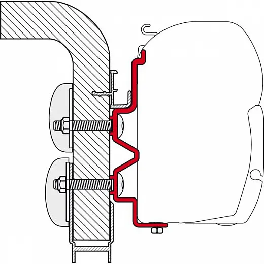 Adapter F1/F45i/F45iL Hymer Camp 3,5m