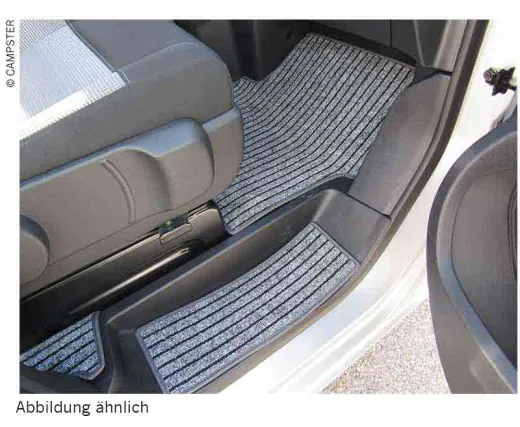 Fahrerhausteppich Einstieg Citroen Campster, anthrazit, 2 Stück