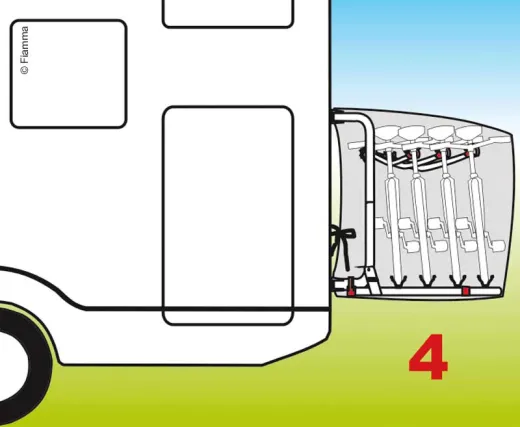 Fahrradhülle Bike Cover S für bis zu 4 Fahrräder