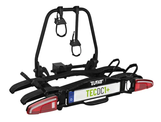 Fahrradträger TECDC1+ für Anhängerkupplung, für 2 Räder, schwarz
