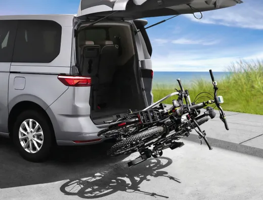 Fahrradträger TECDC1+ für Anhängerkupplung, für 2 Räder, schwarz