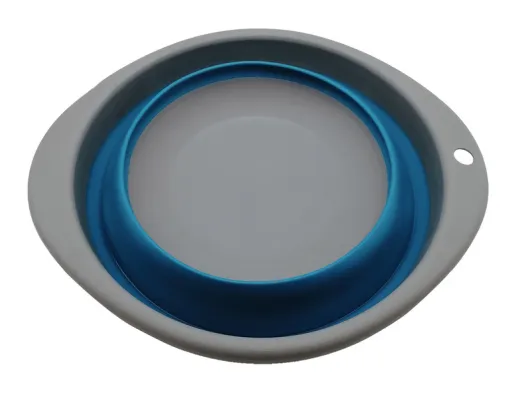 Faltbare Schüssel Ø23,5cm H3/10cm, grau/petrol