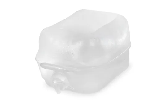 Faltkanister 10L,transparent, 26x23x40cm,Öffnung 3cm,Deckel weiß