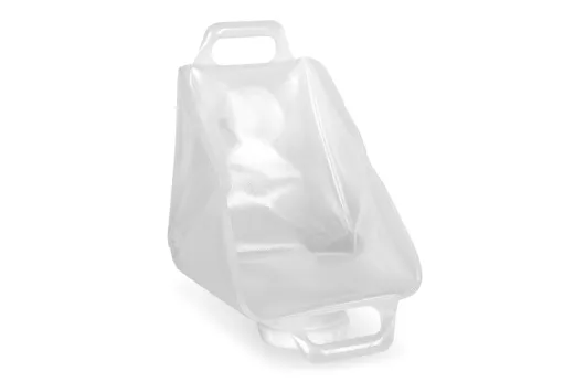 Faltkanister 20L,transp., 32x28x27cm,Hahn+Reinigungsöffnung groß blau