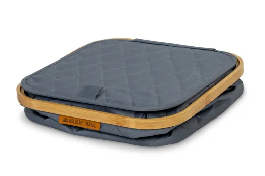 Faltkorb HOLIDAY TRAVEL grau-meliert, B33xH37xT33cm