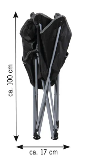 Faltstuhl Snobby II, Camp4, verstellbare Rückenlehne, Schlaffunktion