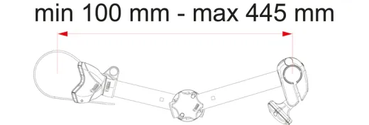 FIAMMA Bike-Block Pro S D1 Fahrradhalter mit Gelenk, Silber