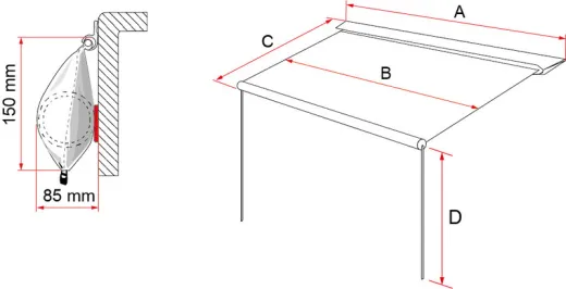 Fiamma CaravanStore Evo Wohnwagenmarkise für die Kederschiene