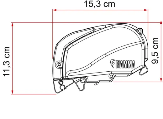 Fiamma F80S Dachmarkise 2,9m, für Vans und Wohnmobile
