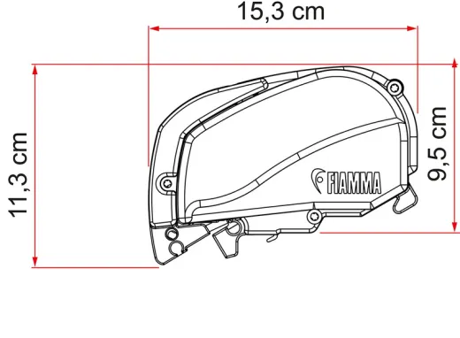 Fiamma F80S Dachmarkise 2,9m, für Vans und Wohnmobile