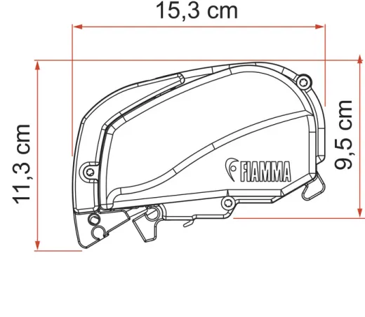 Fiamma F80S Dachmarkise 3,4m, für Vans und Wohnmobil