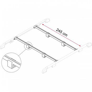 Querstange für Dachreling 41100