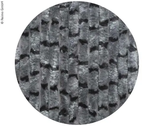 Flauschvorhang 56x185 Grau/Schwarz