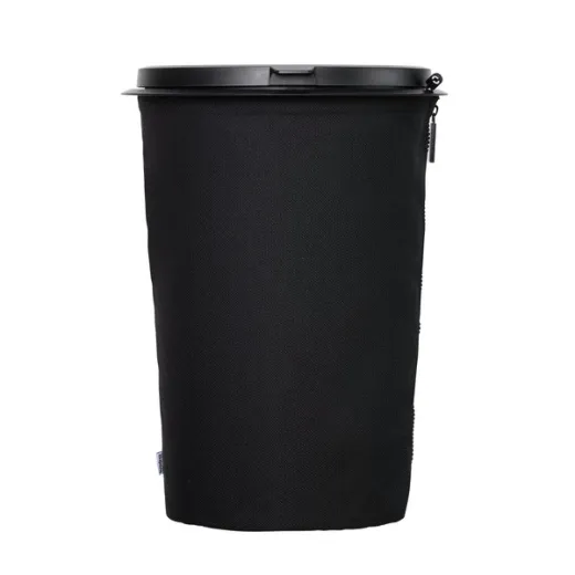 Flextrash Mülleimer, 3L, schwarz, biologisch abbaubares Material