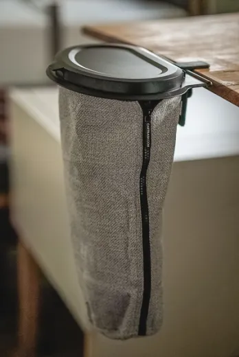 Flextrash Mülleimer, 5 Liter, grau