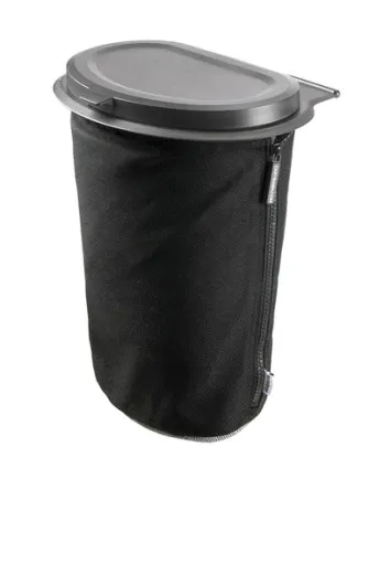 Flextrash Mülleimer, 5L, schwarz, biologisch abbaubares Material