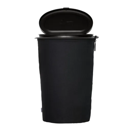 Flextrash Mülleimer, 5L, schwarz, biologisch abbaubares Material