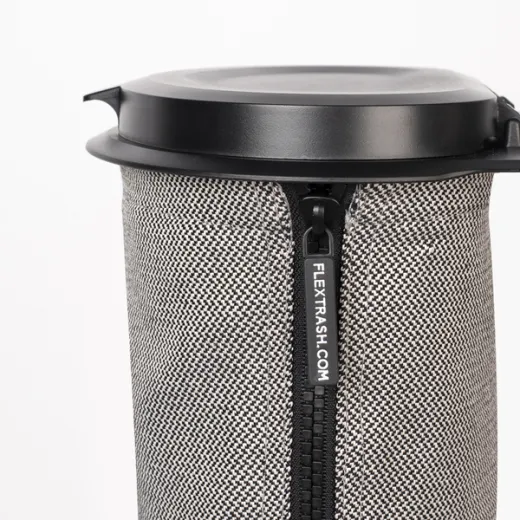 Flextrash Mülleimer, 9 Liter, grau