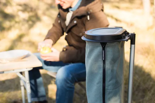 Flextrash Mülleimer, 9 Liter, grau