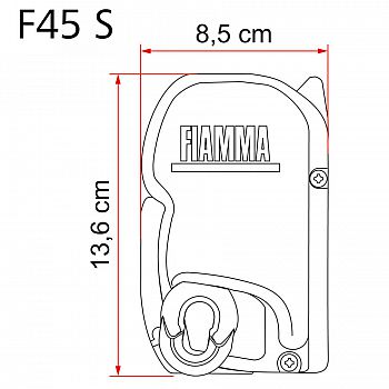 Fiamma Markise F45S 4,25m Royal Grey, Gehäuse weiß