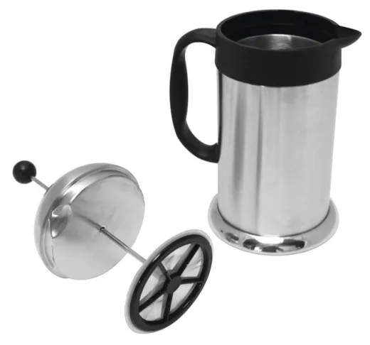 French Press Kaffeebereiter Cafeterie silber 1,0 Liter, Edelstahl