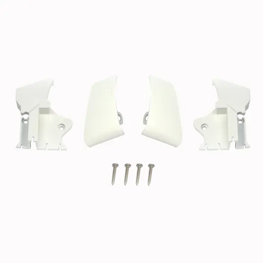 Frontblendenendkappen weiß TO 8000, Satz links und rechts -