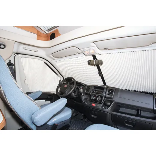 Frontscheibenverdunkelung REMIfront, beige für Fiat Ducato ab Bj. 2021/09 - mit Sensorpaket groß