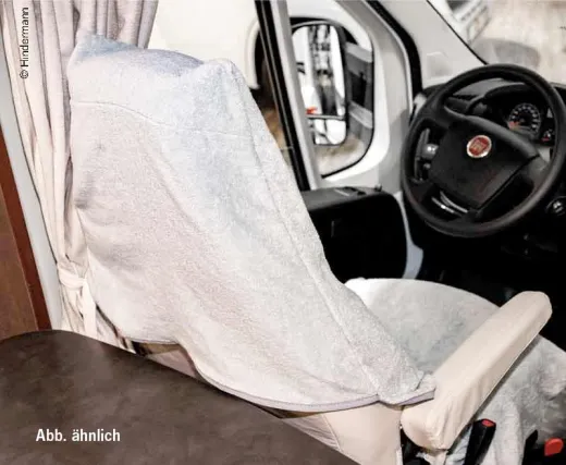 Frottee-Schonbezug für Fahrzeugsitze universal, Anthrazit