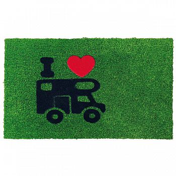 Fußmatte GREEN FLOCK Reisemobil 40x60cm, grün, PP/Gummi