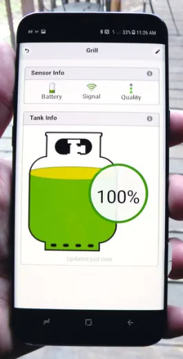 Gasflaschen-Füllstandsmesser mit Bluetooth Übertragen - Für 2 Gasflasche
