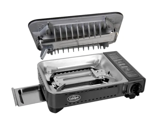 Gaskartuschenkocher mit Zündsicherung Gourmet Grill