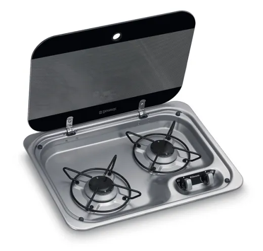 Gaskocher Dometic HBG 2335, 2-flammig mit Glasabdeckung