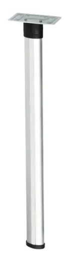 Gelenktischfuß 675mm, Gelenk oben silber