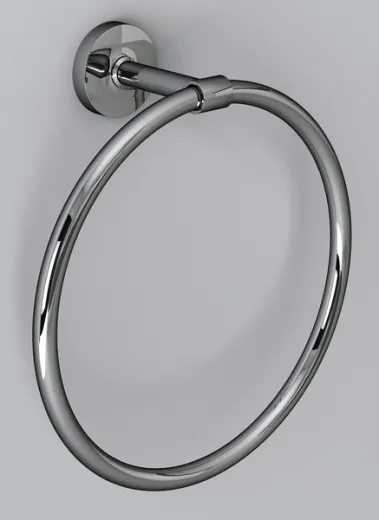 Handtuchhalter Ring, aus verchromten Edelstahl und ABS-Kunststoff