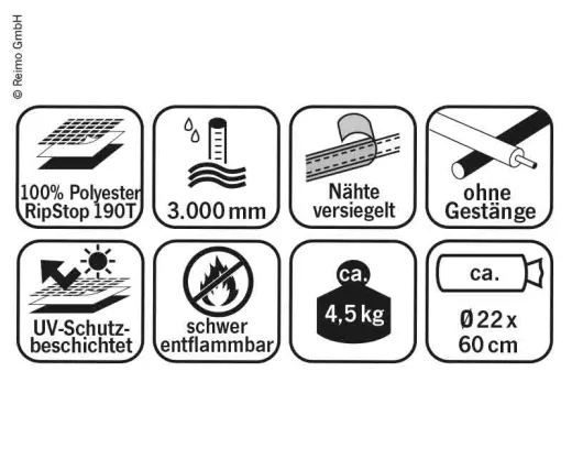 Heckzelt für VW T5/T6 - Upgrade Premium