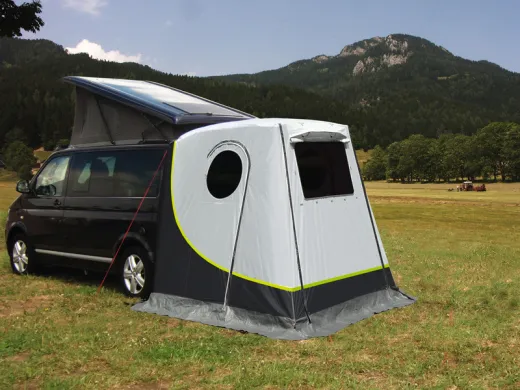 Heckzelt UPGRADE 2 - speziell für die VW T4, T5 und T6 Heckklappe