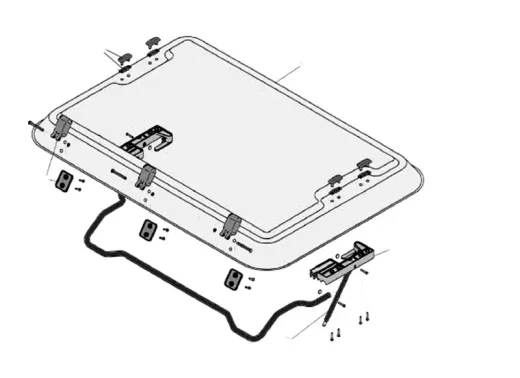 Heki 2 Dachhaube Ersatzglas ohne Anbauteile