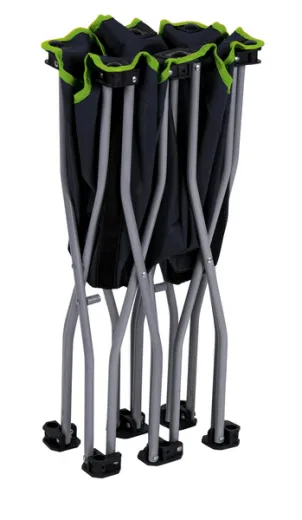 Hundebett / Hundeliege, faltbar 122x62 cm schwarz-lime