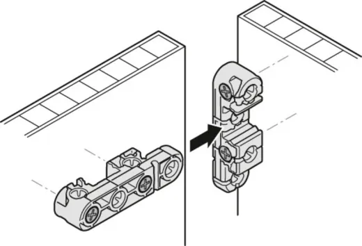 Ixconnect-Möbelverbinder schwarz 250Stk. Universalverbinder
